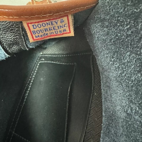 Vintage*X194*Dooney & Bourke East West Flap Bag & Wallet set-Nickel Navy EUC - Picture 10 of 16